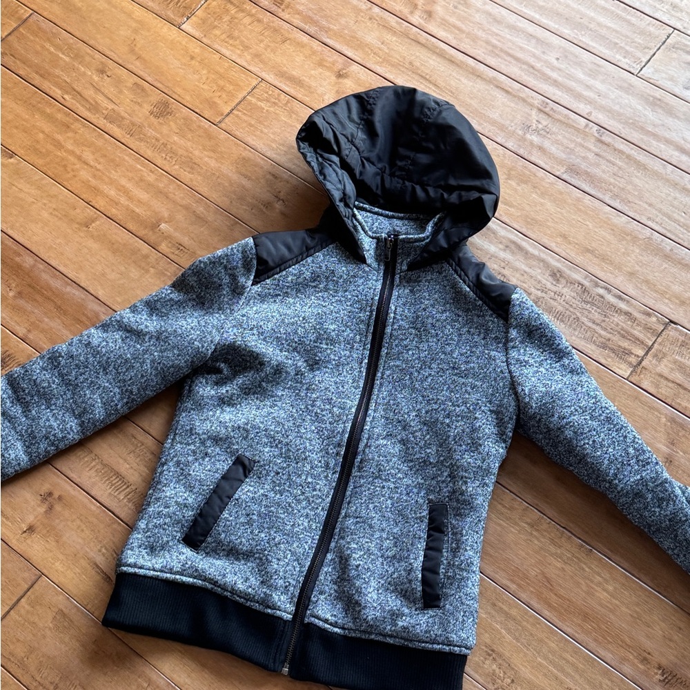 Kids Gray and Black Hoodie